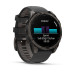 Умные часы Garmin Fenix 8 47mm Amoled Sapphire Carbon Grey DLC Титановый с черным ремешком